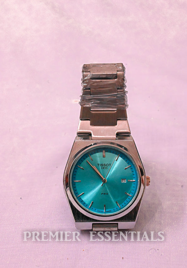 Title tissot full silver  Clr tiphin greyish black white