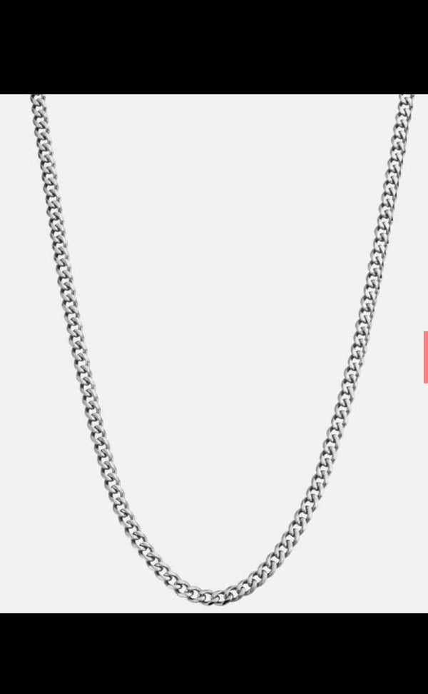 Title Cuban Link Chain 2mm