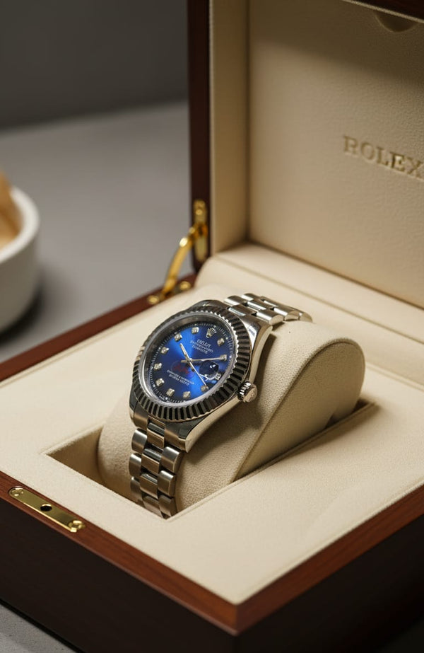 Title Rolex with day tone and stainless steel